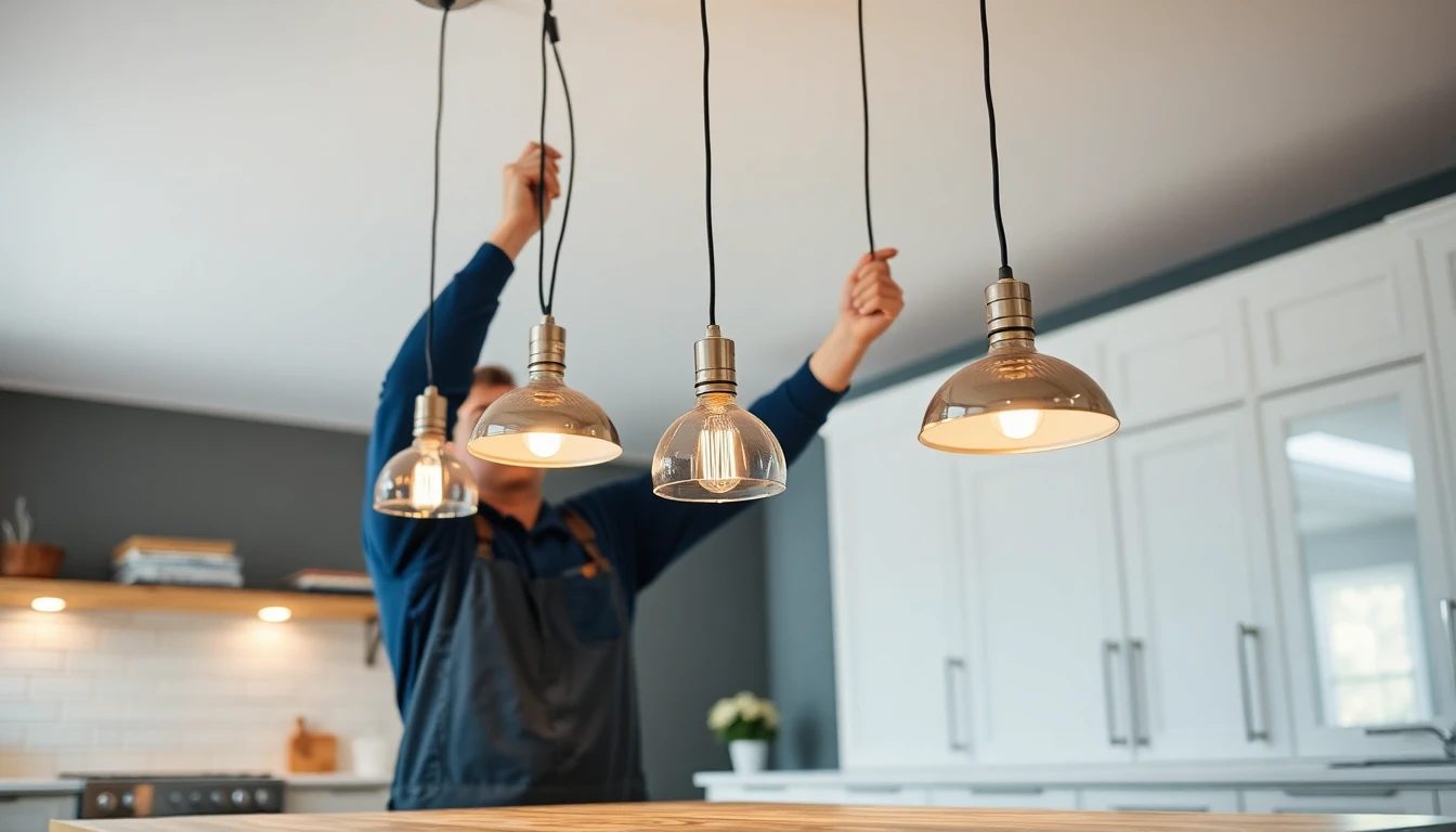 Pendant Lighting Installation